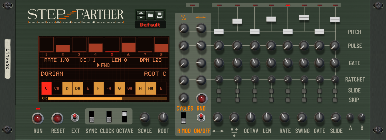Step Farther front panel