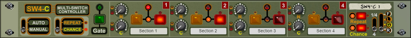 SW4-C Multi-Switch Controller front panel